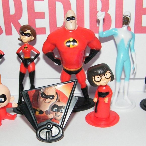 Disney Incredibles 2 Movie Figure Set of 15 with New Characters,Cycle and Bonus - Picture 2 of 6